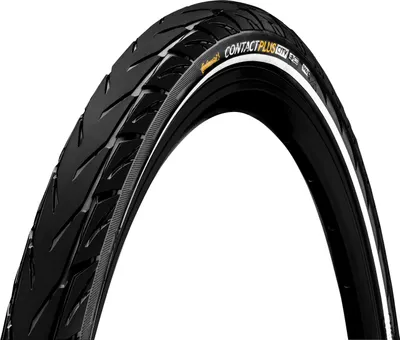 Obrázek produktu pro Continental Contact Plus City, 28", Město/treking, Silnice, Bezdušová pneumatika, Technologie folding bead, E-bike, Černá