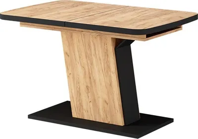 Produktbild von Esstisch Vicco Fenaro Schwarz/Eiche 120 x 80 cm ausziehbar, Model 56595