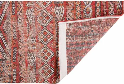 Image de Louis De Poortere Teppich 140 cm x 200 cm 9115 Kilim Fez Rouge