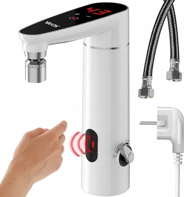 Immagine prodotto di Miscelatore da cucina Vayox scaldabagno istantaneo VA0320 | Display LED | 3000W | 50° | Bianco