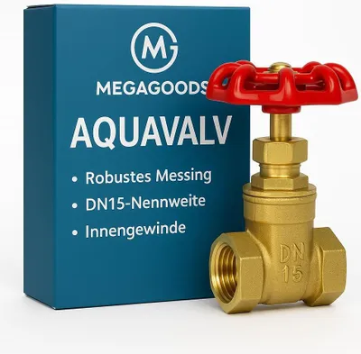 Produktbild von Messing-Schieberventil 1" mit Innengewinde Wasserabsperrventil DE.