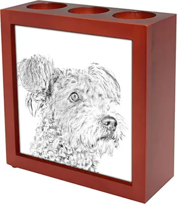 Produktbild von Pumi - Stifthalter mit Hund, Schreibtischorganizer mit Aufdruck, personalisierte Schreibtischdekoration der Marke Art-Dog