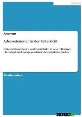 Produktbild von Adressatenorientierter Unterricht