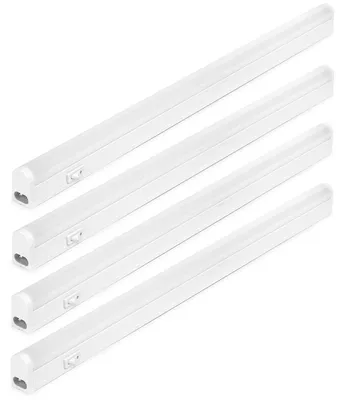 Produktbild von 4 x NCC-Licht LED Unterbauleuchte Lightbar Connect Linex 60cm Weiß IP20 10W 1100lm warmweiß 3000K mit Schalter
