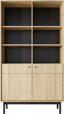 Produktbild von Selsey JAPANDIES - Bücherregal, Eichenholzoptik, 104 cm