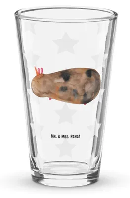 Produktbild von Mr. & Mrs. Panda Cocktailglas Einhorn Meerschweinchen - Transparent - Geschenk, Pintglas, Einhörner, Unicorn, Meerhörnchen, Bierglas, Tumbler, Glas, Longdrinkglas