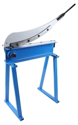 Produktbild von Hebelschere - Hand-Blechschere Guillotine - 500 mm Länge - 1,5 mm Schnittstärke - 50 cm Tisch - T10 Stahl