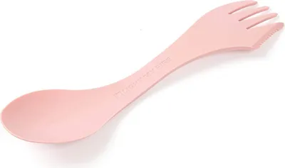 Produktbild von Light My Fire Spork Original Campingbesteck - Outdoor Besteck to Go - 17cm BPA Frei Plastik Besteck für Unterwegs - Rosa - Wiederverwendbares Besteck zum Mitnehmen - Outdoor Göffel mit Messer