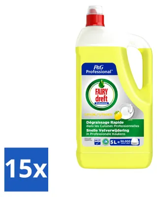 Produktbild von 15 x Dreft Geschirrspülmittel Zitrone - 5 l - Vorteilspackung - 15 Stücke