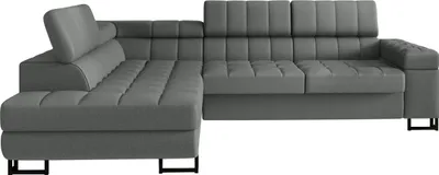 Produktbild von MIRJAN24 Ecksofa Laris, L-Form Polsterecke, Stilvoll Eckcouch mit Bettkasten und Schlaffunktion (Farbe: Magic Velvet 2217, Seite: Links)