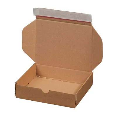Produktbild von 20x Versandkarton 192x155x43mm MODULBOX 2 mit Selbstklebeverschluss & Aufreißfaden braun