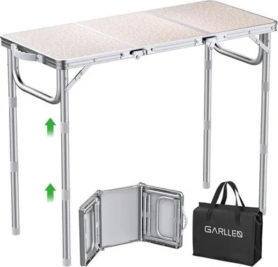 Image de Table pliante portable - usage polyvalent - 1 pièce - 87 x 40 cm