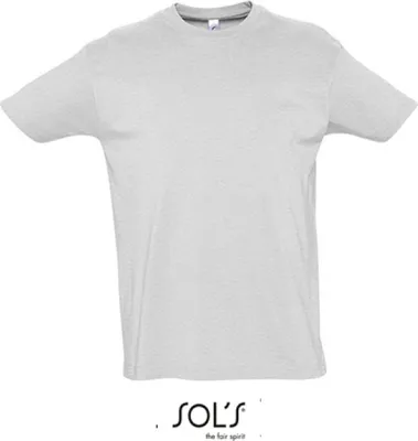 Produktbild von SOLs 11500 | Imperial Herren T-Shirt Uni - Farbe: Ash (Heather) - Größe: 3XL