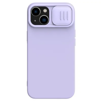Zdjęcie produktu dla Nillkin CamShield Silky Silicone Case etui iPhone 14 Plus pokrowiec z osłoną na aparat fioletowy