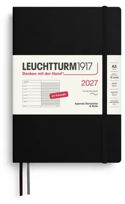 Produktbild von LEUCHTTURM1917 Wochenkalender 2027 Medium (A5) mit Notizbuch, liniert - Terminpl