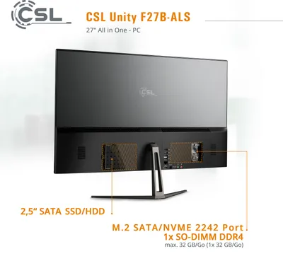 Produktbild von All-in-One-PC CSL Unity F27B-ALS / 1000 GB / 32 GB RAM / Win 11 Home