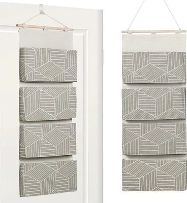 Produktbild von Hängender Organizer mit 4 Fächern für Wohnzimmer, Schlafzimmer und Büro