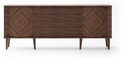 Immagine prodotto di Elegante console in legno marrone dal design senza tempo