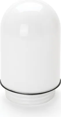Immagine prodotto di Paralume di ricambio in vetro con guarnizione, vetro filettato monocolore Ø100mm / filettatura 84,5mm H160mm 60W vetro per esterni, bianco