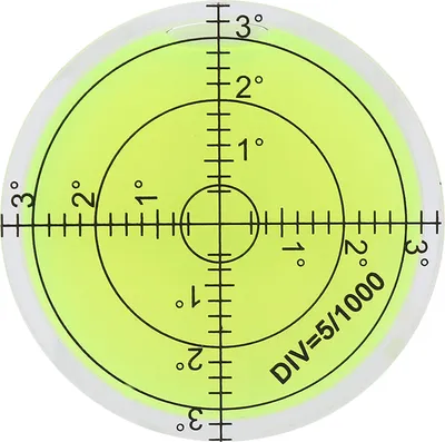 Produktbild von Runde Wasserwaage mit Skala, 60 mm Durchmesser, Messwerkzeug für Kameraplattformen