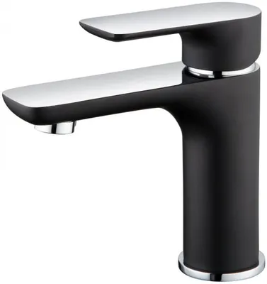 Produktbild von Waschtischarmatur 4024CB - Messing - Schwarz & Chrom