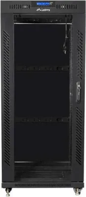 Obrázok produktu pre Lanberg FF01-6627-12B, Voľne stojací rack, 27U, 800 kg, Zámok, Koľajnice racku, Nastaviteľné nohy