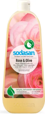Immagine prodotto di Sodasan sapone liquido rosa e oliva ricarica 1 litro sapone vegetale delicato (1 confezione)