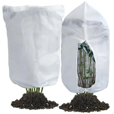 Productafbeelding van 2 Stuks Plantenbeschermkappen, 80 x 120 cm, met trekkoord en ritssluiting, scheurvast en herbruikbaar