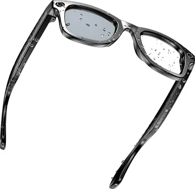 Produktbild von Smart-Brille mit hochauflösender Kamera, KI-Übersetzer, Unterstützung für Videoaufnahmen, Touch-Steuerung, Schwarz, Blaulichtfilter