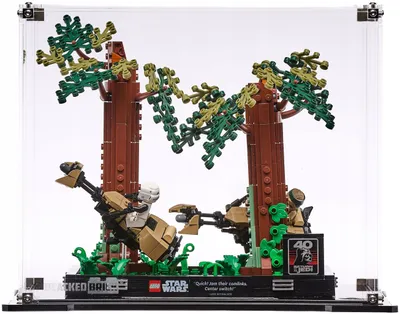 Image de Vitrine noire pour LEGO® Star Wars 75331 – Diorama : Poursuite sur Endor