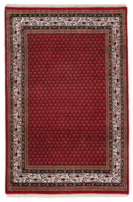 Produktbild von Mir Teppich Rot 60x90 cm | Moderner Teppich für Wohn- und Schlafzimmer