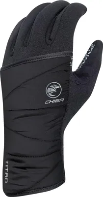 Produktbild von CHIBA Polarfleece Titan - Radhandschuhe schwarz, M, winddicht mit Primaloft &...