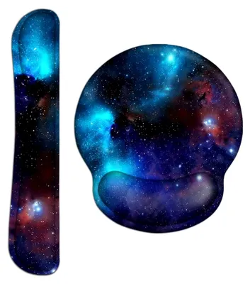 Produktbild von Set mit Handballenauflage für Tastatur und ergonomischem Mauspad mit Gelkissen