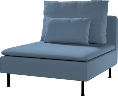 Produktbild von Dekoria Bezug für Söderhamn Sitzelement 1, blau, Bezug für Sitzelement 1
