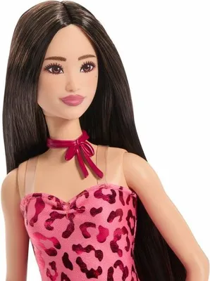 Produktbild von Barbie Fashionistas Puppe, Fête Rose Léopard, Modepuppe, JJN59, Ab 3 Jahren