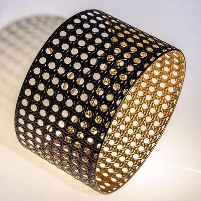 Productafbeelding van Elegante Lampenkap met Openwerk Ontwerp in Goud voor Tafellamp en Hanglamp