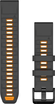 Garmin 010-13392-05 Quickfit Silikonband 22 mm Graphit/Funkenorange 1