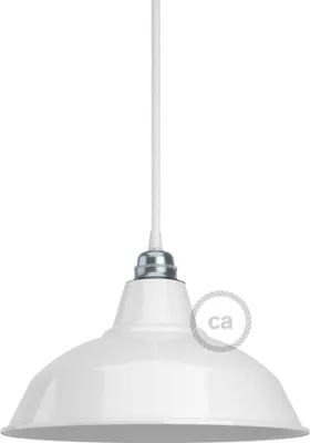 Immagine prodotto di Creative-Cables Paralume Bistrot in metallo smaltato con attacco E27, diametro 30 cm
