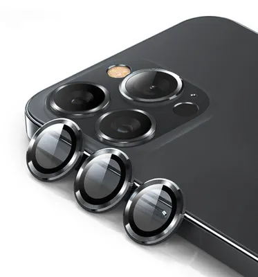 Immagine prodotto di Per Apple iPhone 15 Pro / Pro Max vetro protettivo lente della fotocamera vetro duro H9 nero
