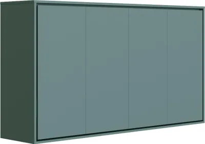 Immagine prodotto di Letto a scomparsa 100x200 orizzontale (M2 profondità 55 cm) verde pietra
