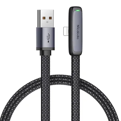 Produktbild von Mcdodo CA-2791 USB to lightning angle cable, 1.8m (black)