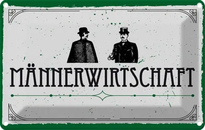 Produktbild von vianmo Blechschild 20x30 cm Männerwirtshaft Witz Humor Lustig Spaß