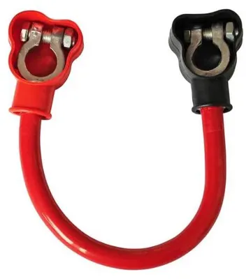 Image de Câble de démarrage pour batterie, avec 2 pinces, pour véhicules 12-24 V