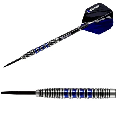 Produktbild von Ruthless | Blue Falcon | Steeldarts | 90% Tungsten | 23g | Blaues Design | Dartpfeile Set