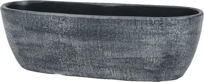 Produktbild von Blumenkasten Passion for Pottery Porto Keramik 28 x 15 x 13 cm grau