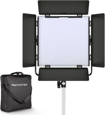 Produktbild von RGB-LED-Videolampe – LED-Panel – Fotolampe – Studioleuchte – Vlog-Lampe – 60W, dimmbar – Farbwiedergabeindex (CRI) 96+