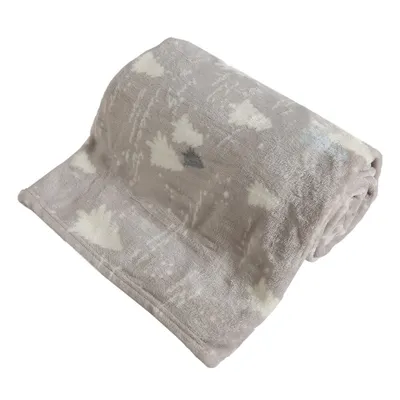 Produktbild von Home Elements Mikroflanell-Decke, grau, Wald