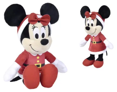 Image de Simba Toys – Minnie en costume de Noël – Peluche, 25 cm