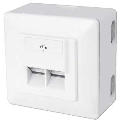 Image de DIGITUS Aufputzdose Kat.6, Klasse E, 2 x RJ45, geschirmt