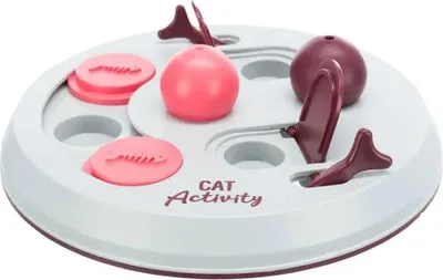 Produktbild von TRIXIE Cat Activity Flip Board, Ø 23 cm, hellgrau / beere / pink